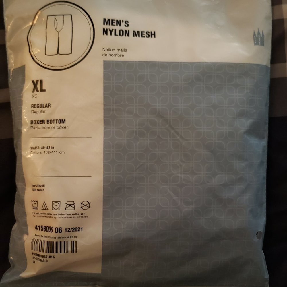 LDS MORMON UNDERWEAR GARMENTS MENS SIZE XL NYLON MESH
